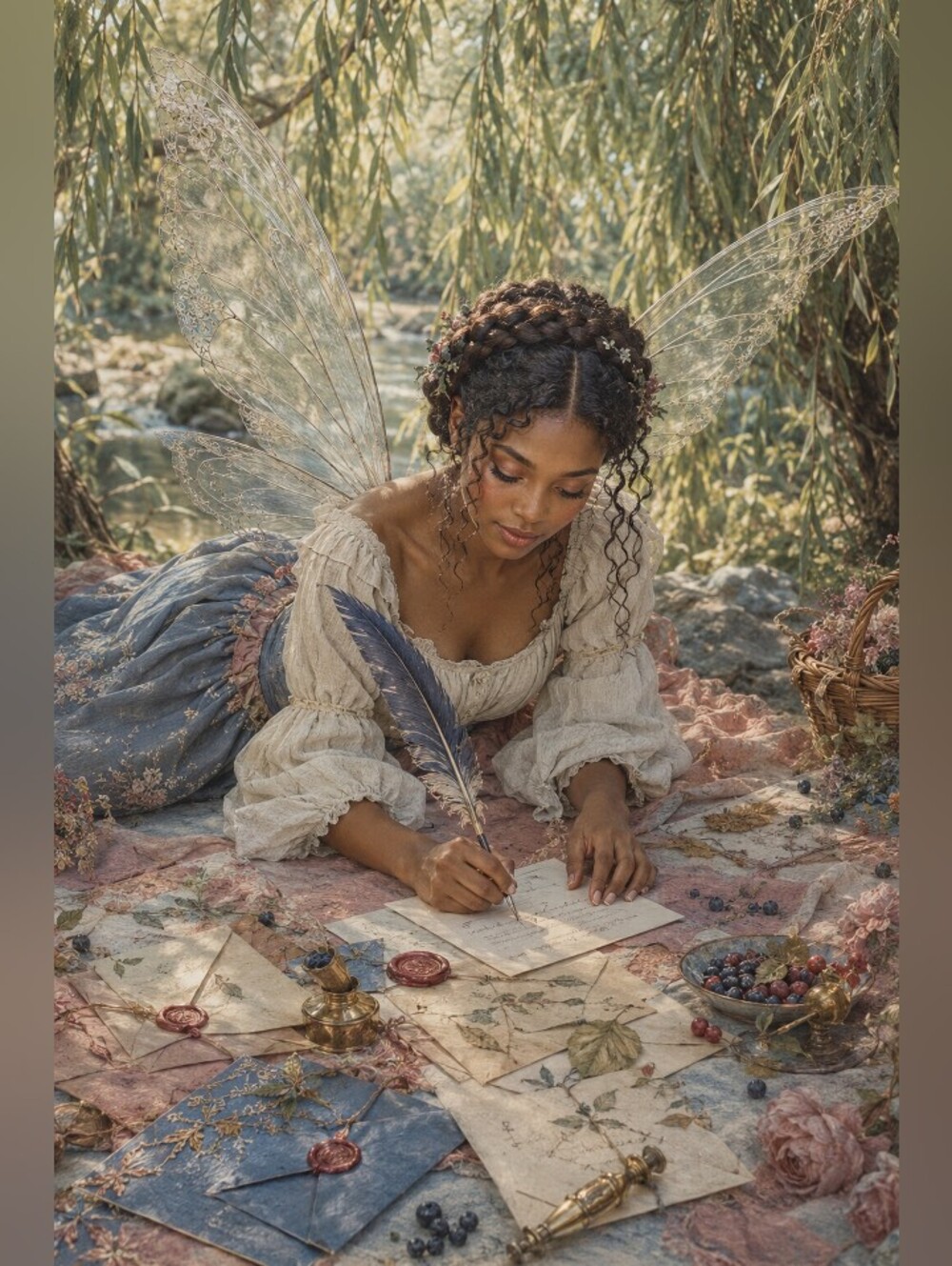 8pc=BEAUTIFUL BLACK Fairy IMAGE PRINTS SPECIAL. - Picture 6 of 8